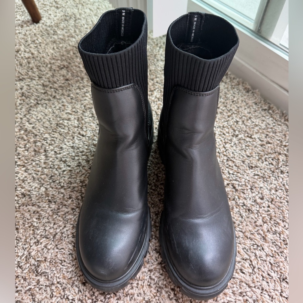 Steve Madden Hutch Sock Boots - Picture 3 of 9